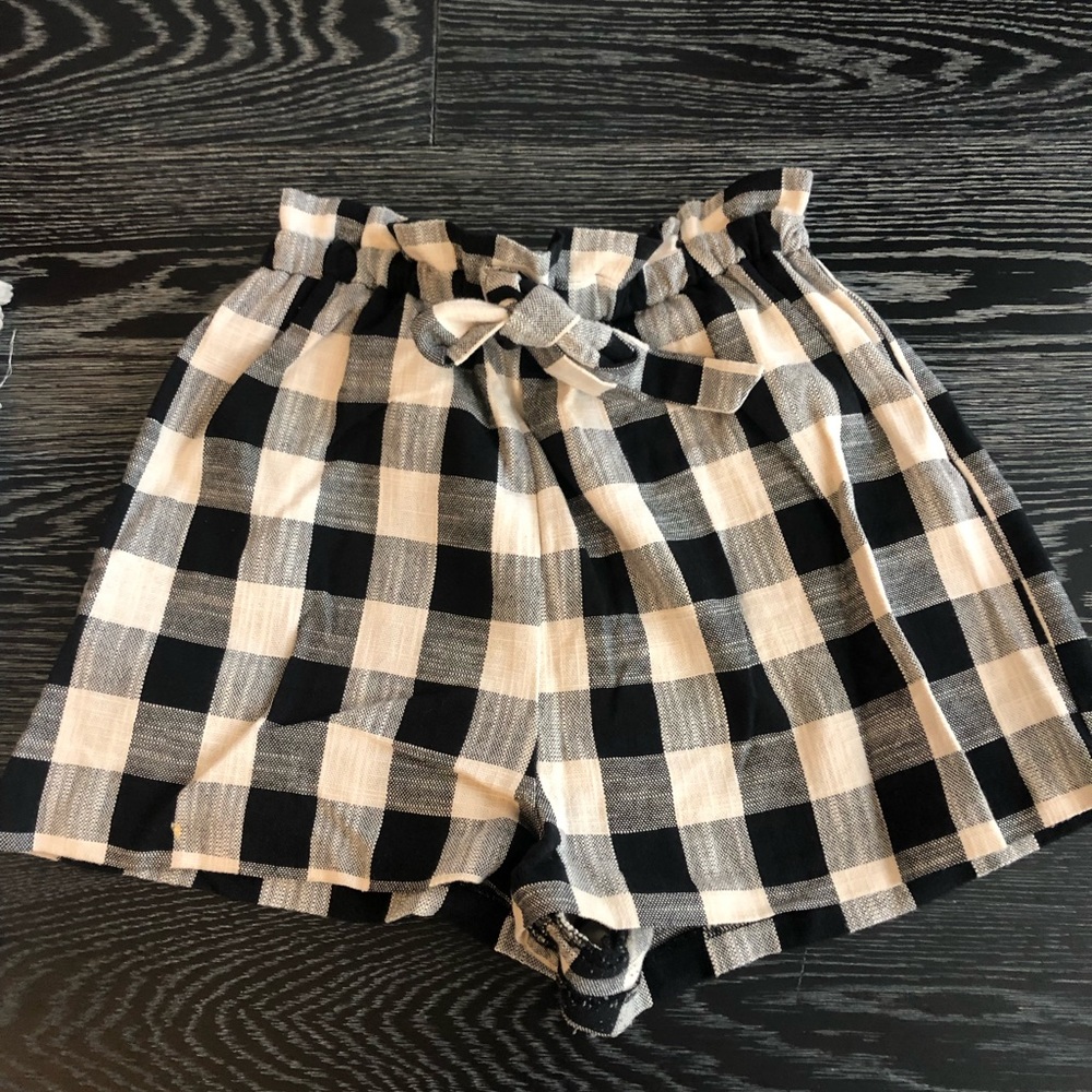 Topshop checkered shorts